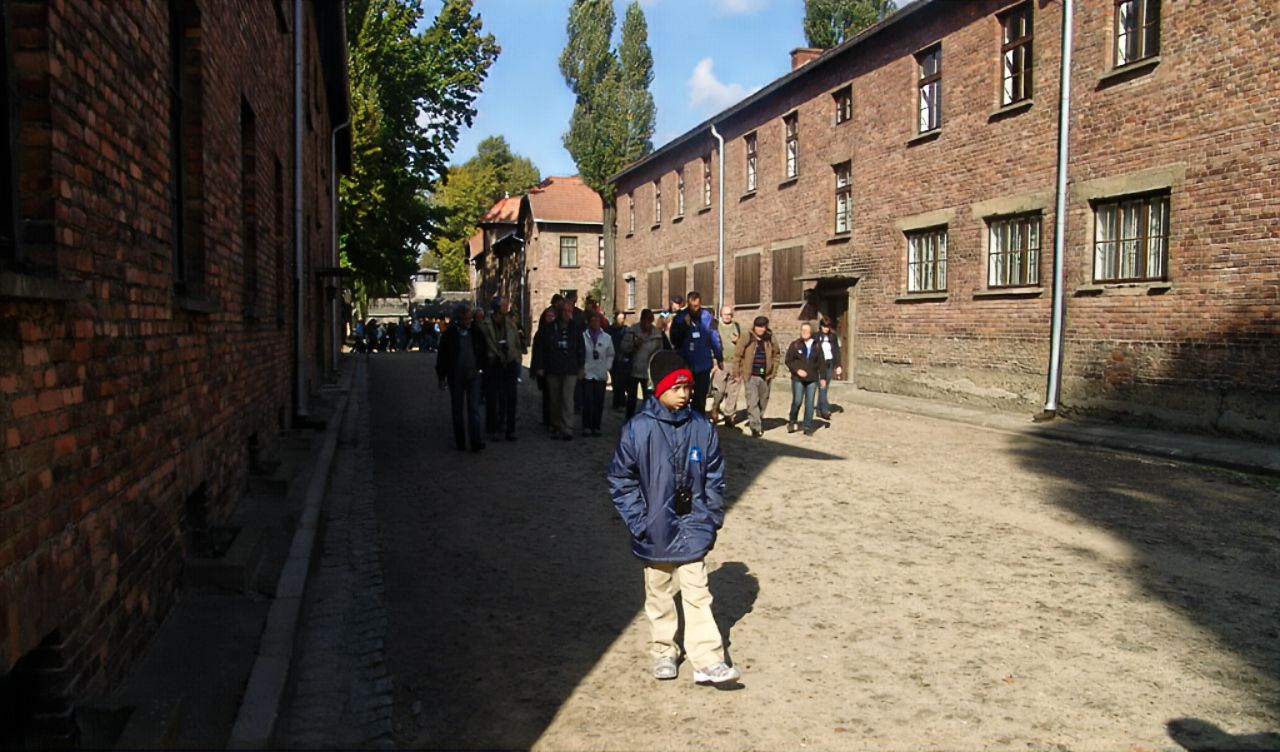 Abhigyan Guha in Auschwitz concentration camp, Krakow, Poland.